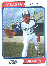 1974 Topps Baseball Cards      227     Mike Lum